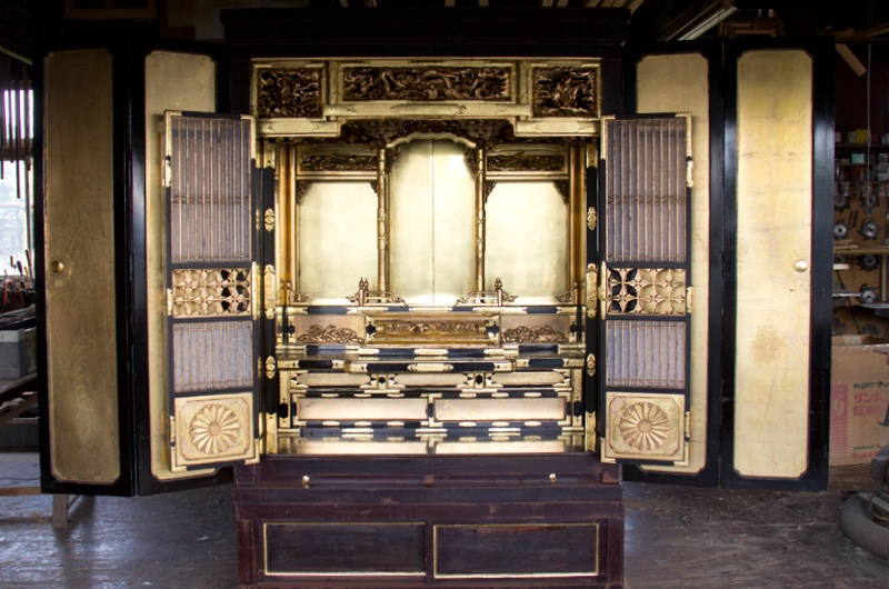 お仏壇洗浄 完成・納品