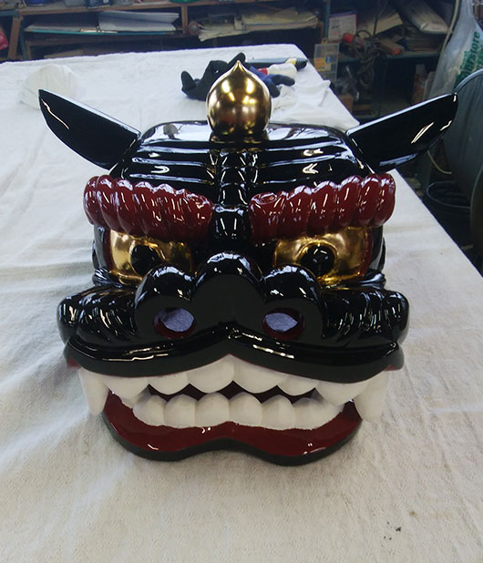 佐井村獅子頭制作