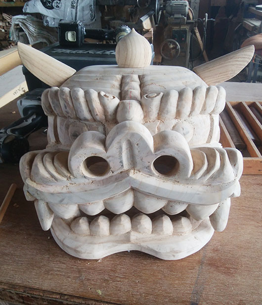 佐井村獅子頭制作