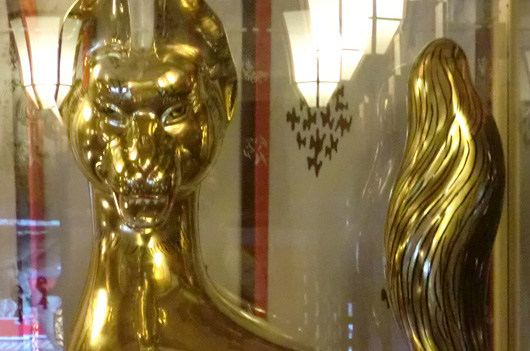 高山稲荷神社 眷属 金狐　修理、箔張替え After